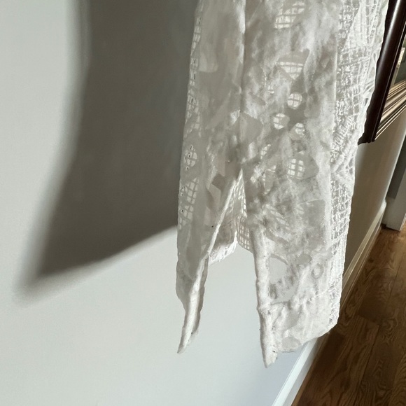 MADEWELL White Embroidered Top SZ S - Picture 3 of 5